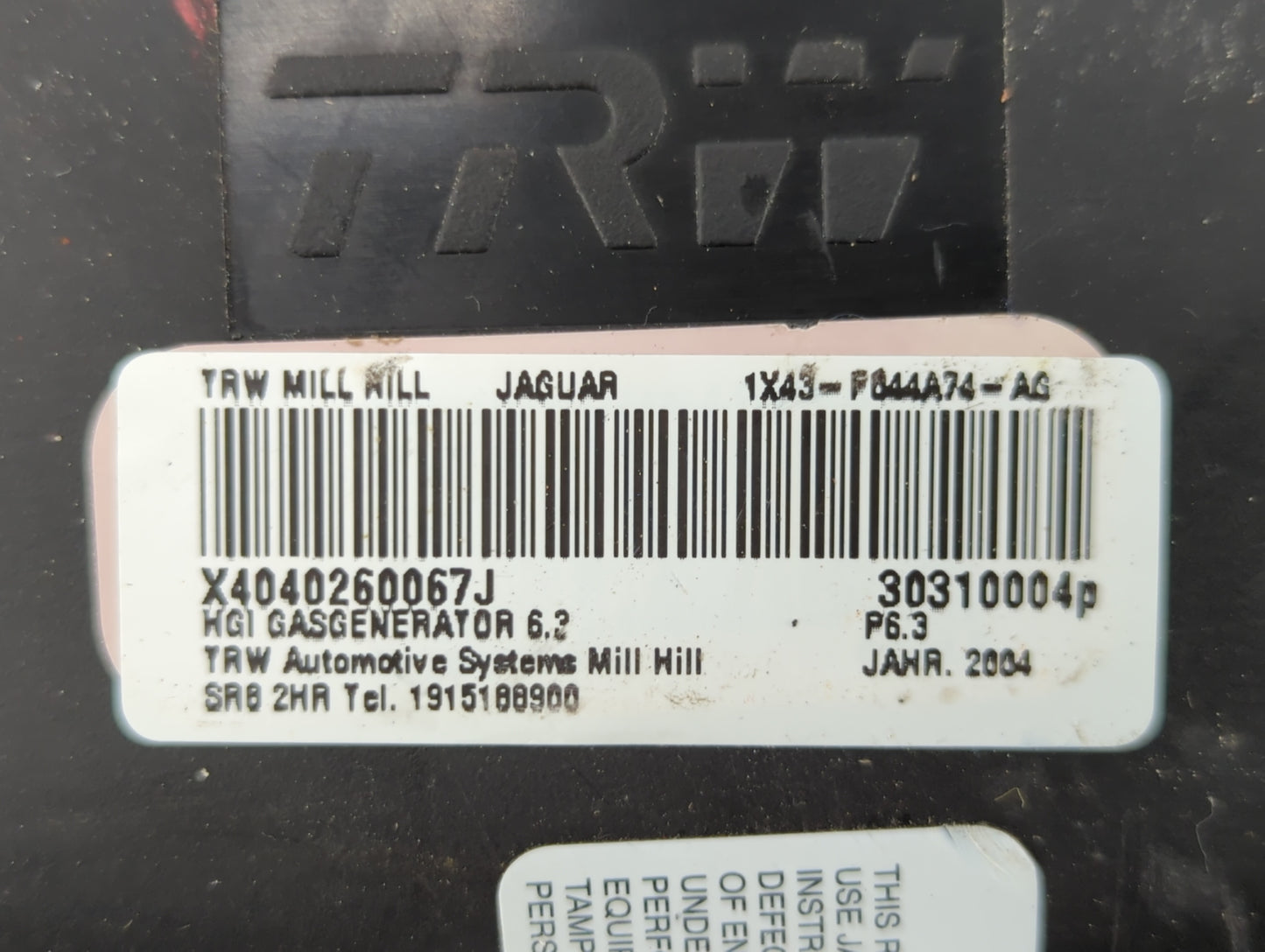 1998 Saturn Sl2 Air Bag Driver Left Knee OEM P/N:1X43-F644A74-AG Fits OEM Used Auto Parts - Oemusedautoparts1.com