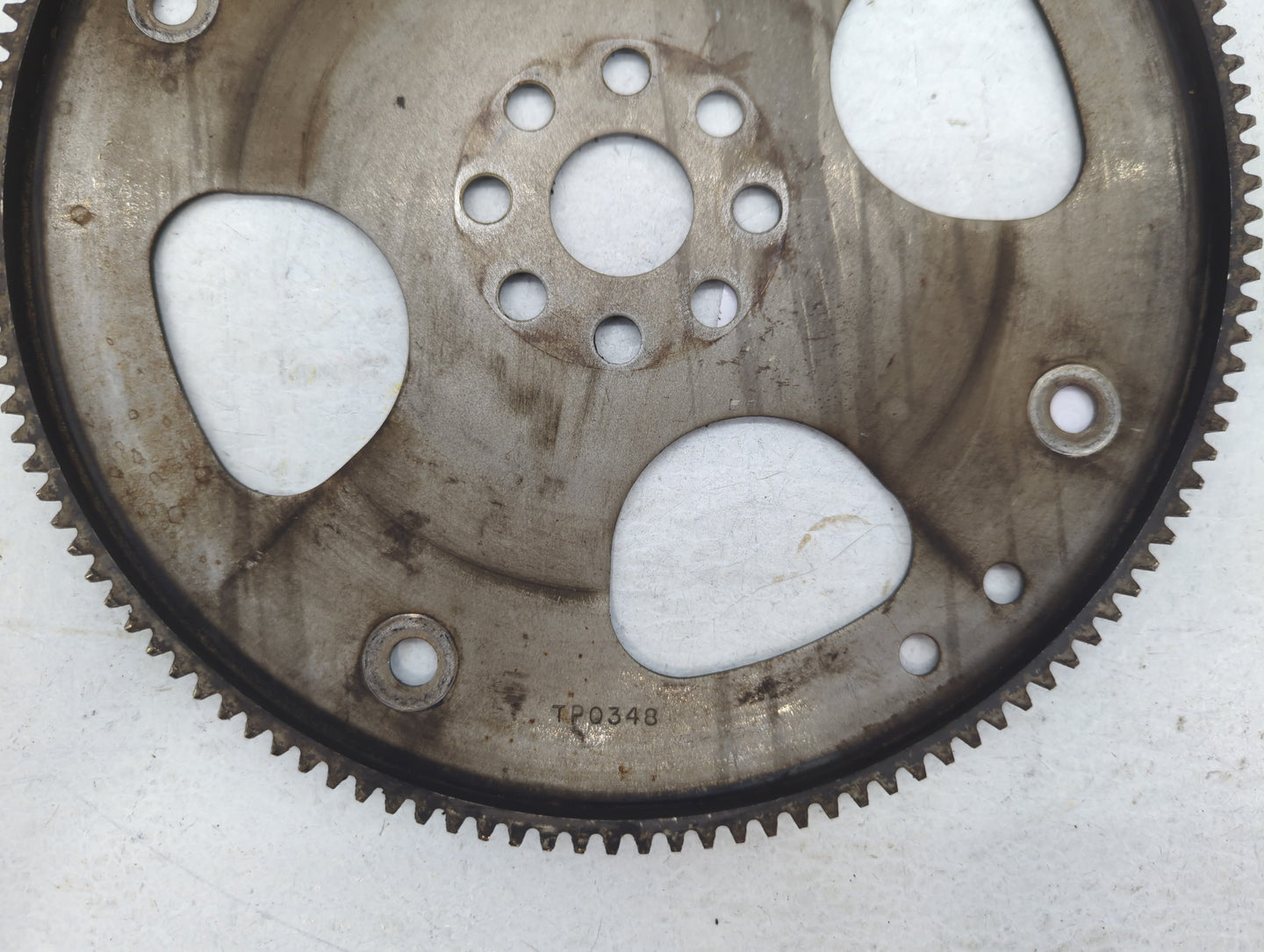 1998 Saturn Sw1 Transmission Flywheel Flexplate P/N:TPO348 Fits OEM Used Auto Parts - Oemusedautoparts1.com
