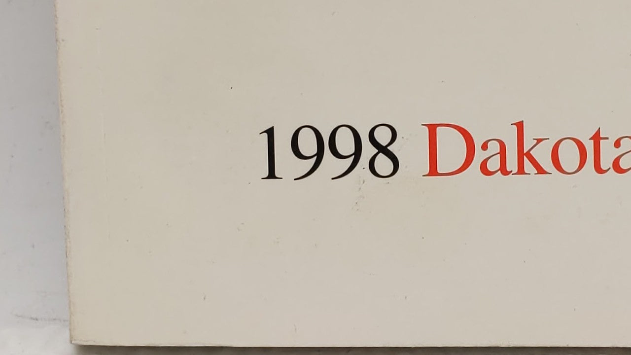 1998 Toyota Camry Owners Manual Book Guide OEM Used Auto Parts - Oemusedautoparts1.com