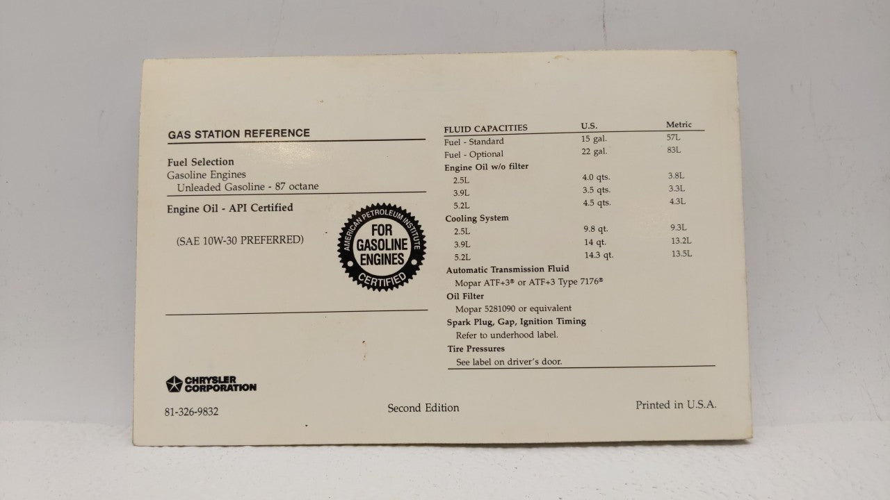 1998 Toyota Camry Owners Manual Book Guide OEM Used Auto Parts - Oemusedautoparts1.com