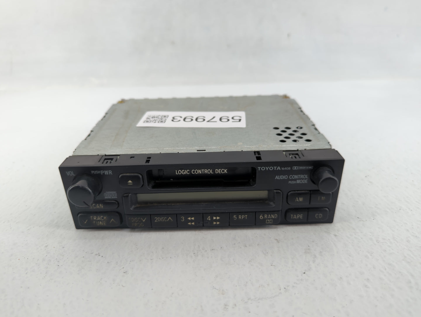 1998-1999 Toyota Camry Radio AM FM Cd Player Receiver Replacement P/N:86120-08010 Fits Fits 1998 1999 2000 OEM Used Auto Par