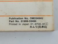 1998 Toyota Camry Owners Manual Book Guide P/N:01999-33484 OEM Used Auto Parts - Oemusedautoparts1.com