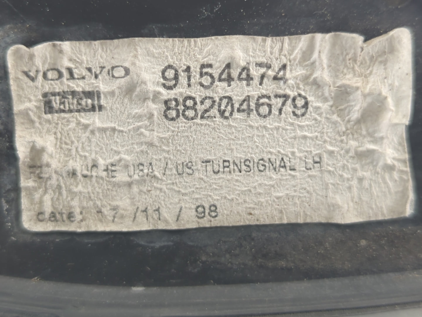 1998 Volvo S80 Driver Left Oem Front Light Lamp - Oemusedautoparts1.com