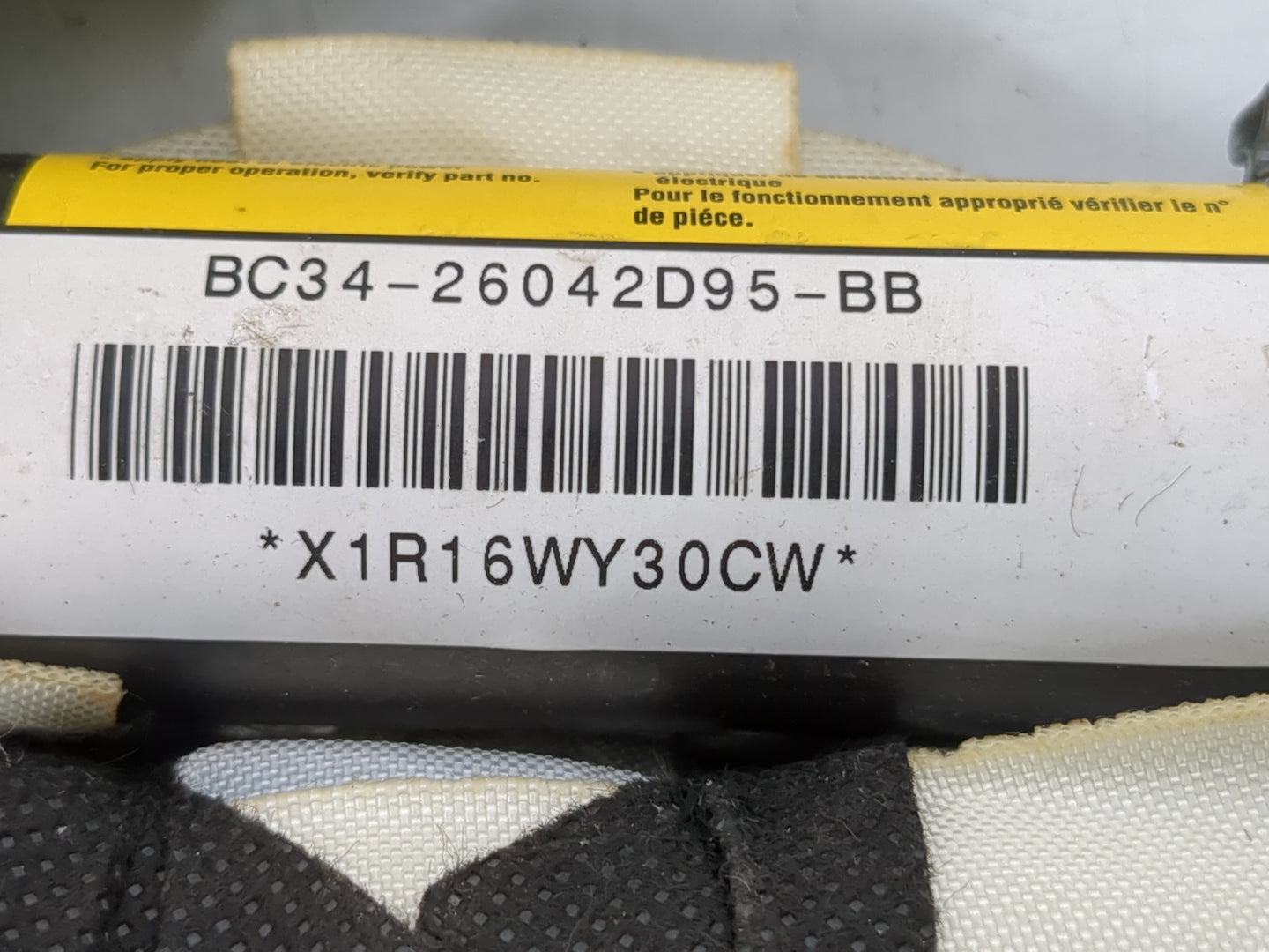 1998-1998 Volvo V70 Passenger Curtain Air Bag Oem - Oemusedautoparts1.com