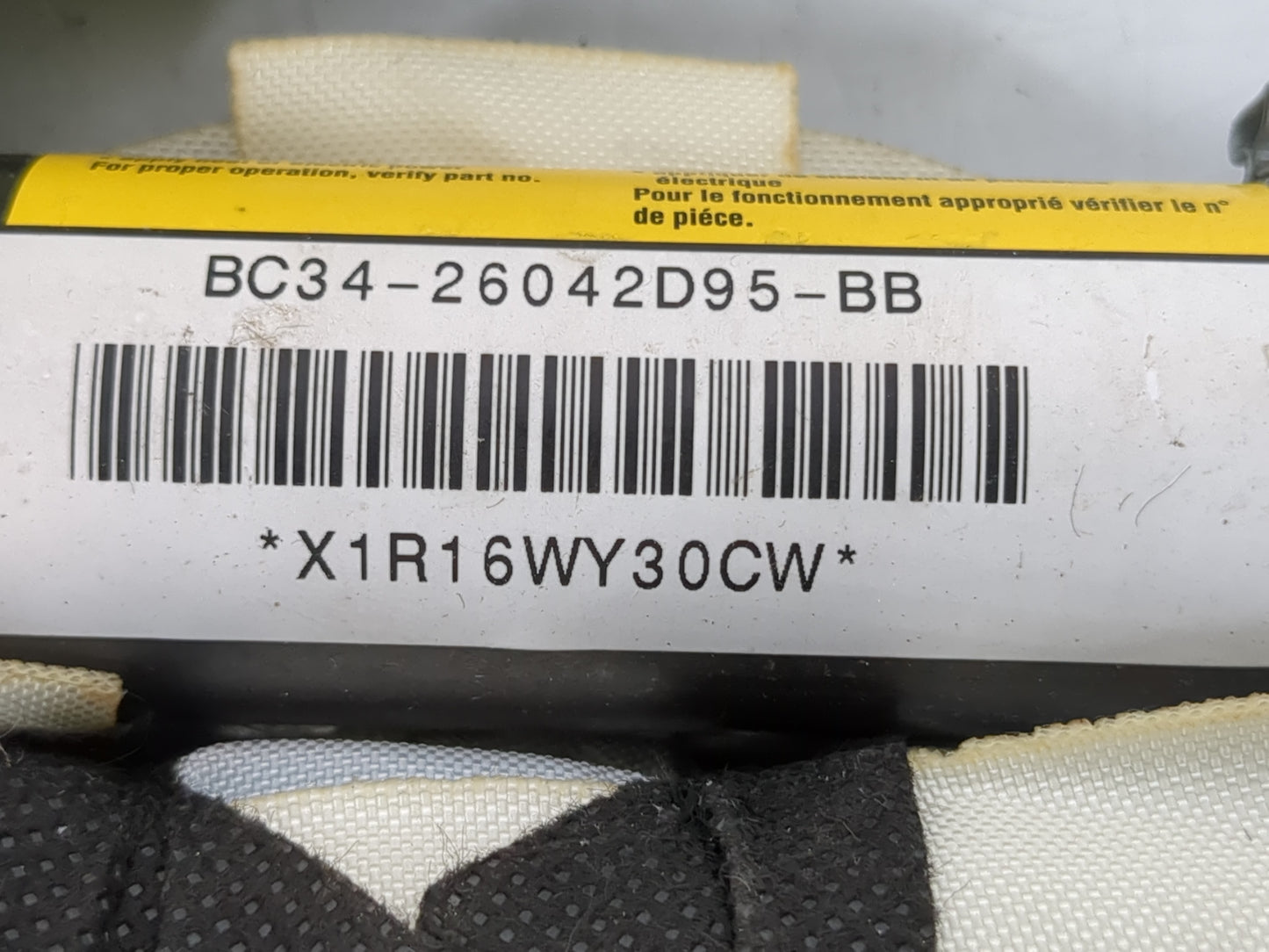 1998-1998 Volvo V70 Passenger Curtain Air Bag Oem - Oemusedautoparts1.com