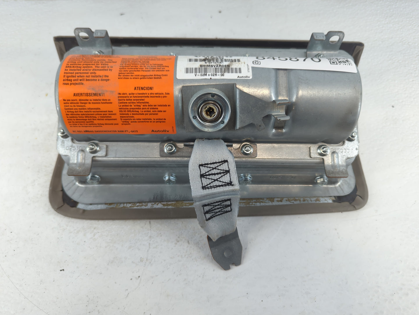 1998 Volvo Volvo 90 Series Air Bag Passenger Right Dashboard OEM Fits Fits 1995 1996 1997 OEM Used Auto Parts - Oemusedautop
