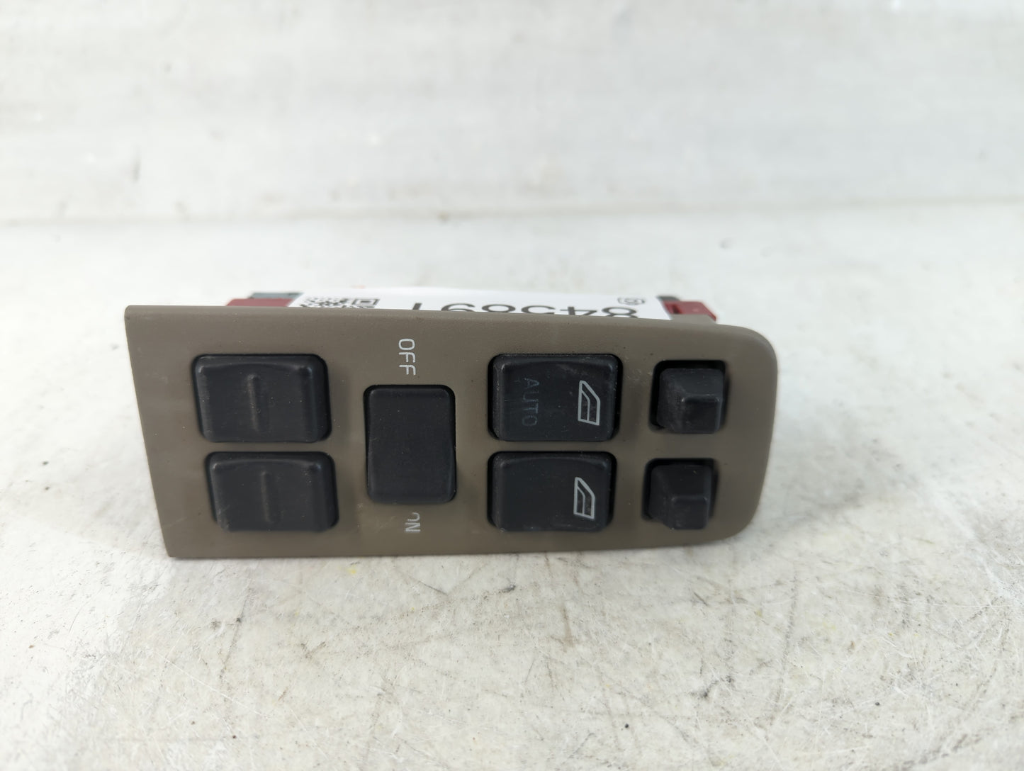 1998 Volvo Volvo 90 Series Master Power Window Switch Replacement Driver Side Left Fits OEM Used Auto Parts - Oemusedautopar