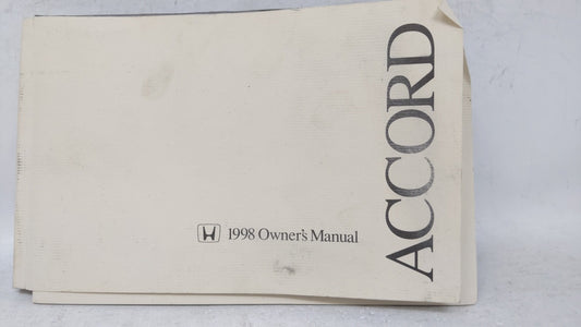1998 Honda Accord Owners Manual Book Guide OEM Used Auto Parts - Oemusedautoparts1.com