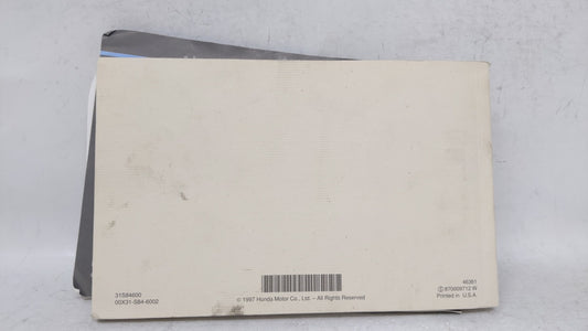 1998 Honda Accord Owners Manual Book Guide OEM Used Auto Parts