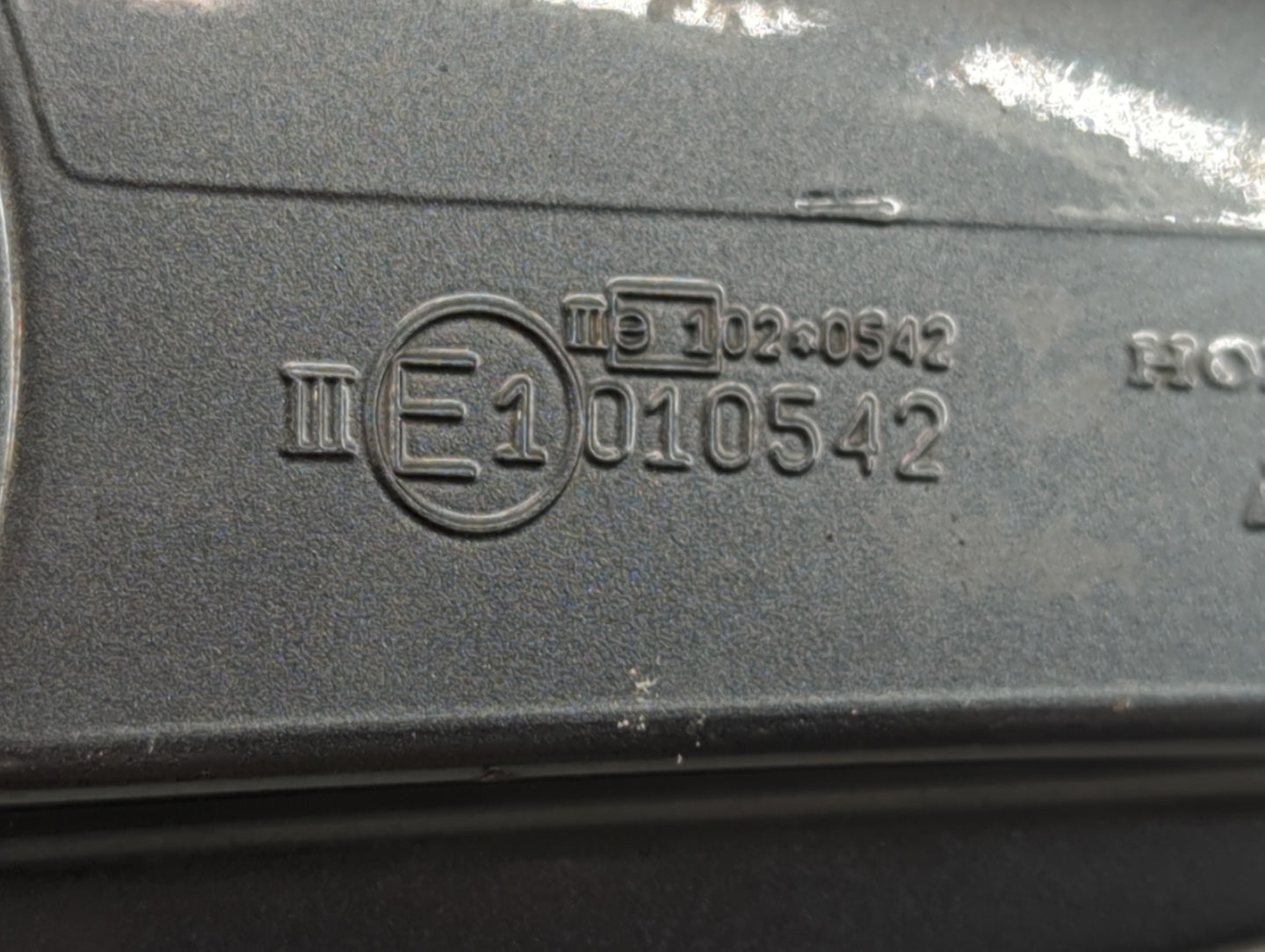 1999-2001 Acura Tl Driver Left Side View Manual Door Mirror Dark Gray - Oemusedautoparts1.com