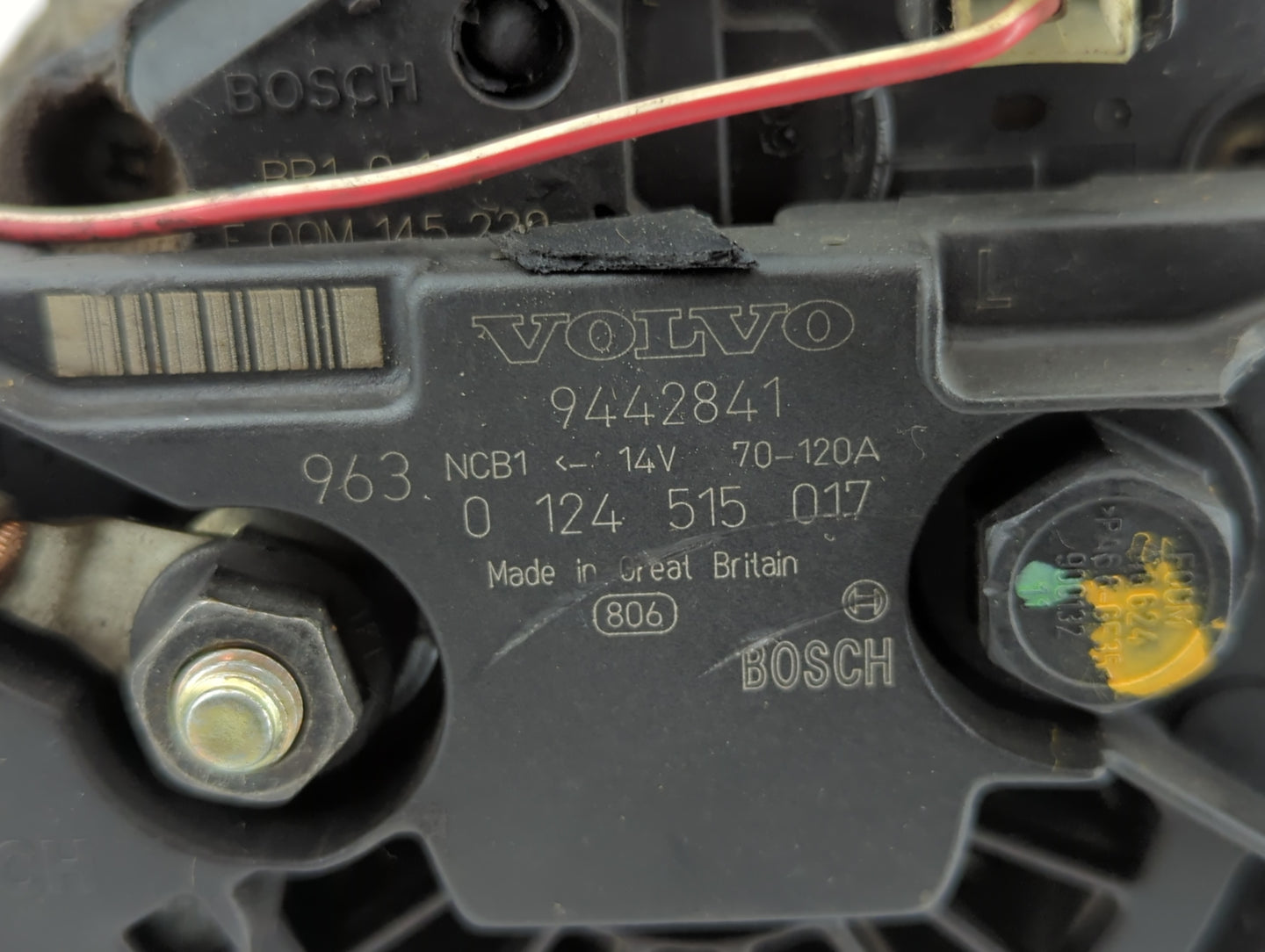 1999 Audi V8 Quattro Alternator Replacement Generator Charging Assembly Engine OEM P/N:9442841 Fits OEM Used Auto Parts - Oe