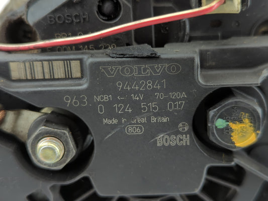 1999 Audi V8 Quattro Alternator Replacement Generator Charging Assembly Engine OEM P/N:9442841 Fits OEM Used Auto Parts