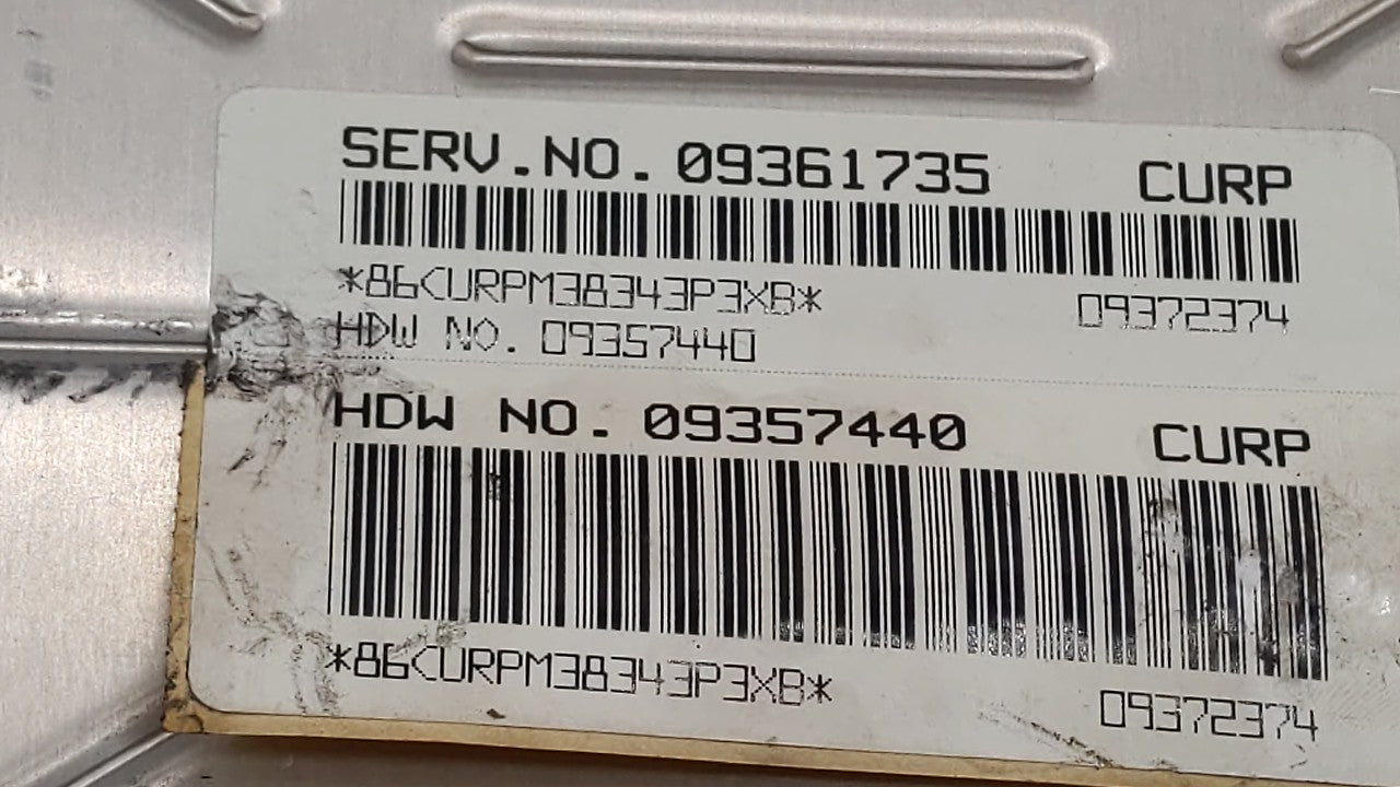 1999 Buick Century PCM Engine Control Computer ECU ECM PCU OEM P/N:09357440 09361735 Fits Fits 2000 OEM Used Auto Parts - Oe