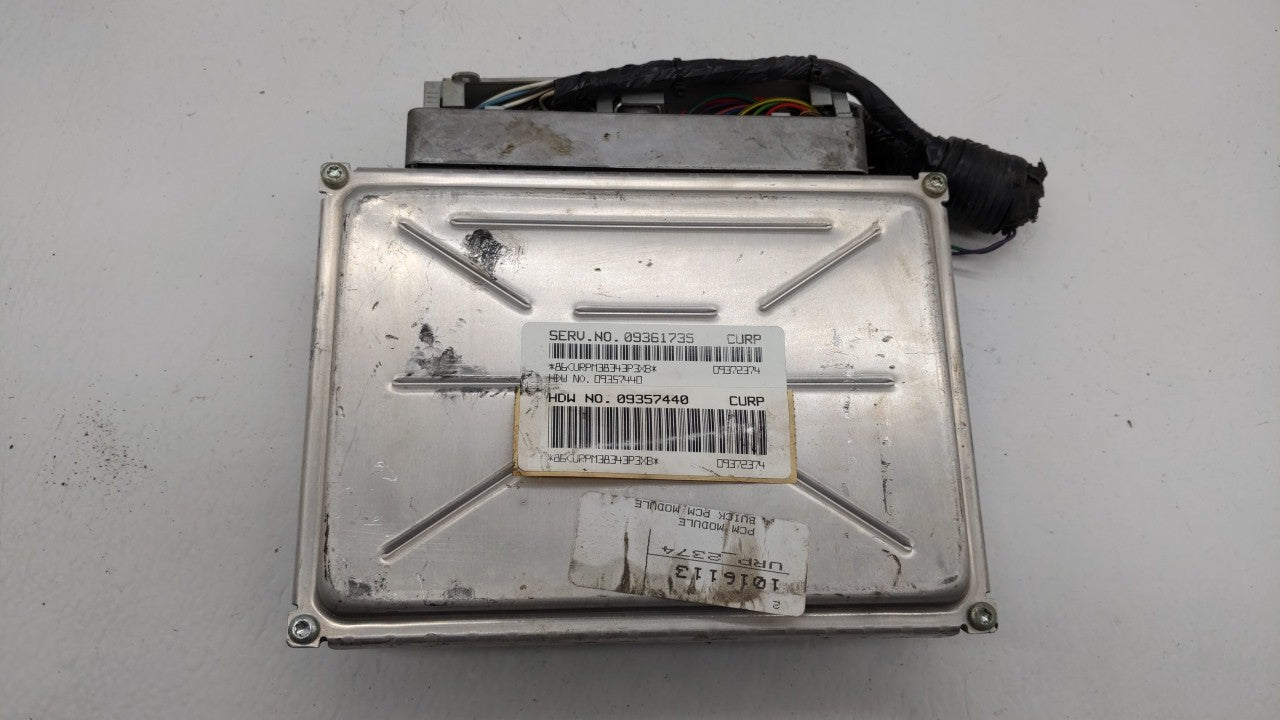 1999 Buick Century PCM Engine Control Computer ECU ECM PCU OEM P/N:09357440 09361735 Fits Fits 2000 OEM Used Auto Parts - Oe