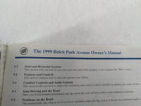 1999 Buick Park Avenue Owners Manual Book Guide OEM Used Auto Parts - Oemusedautoparts1.com