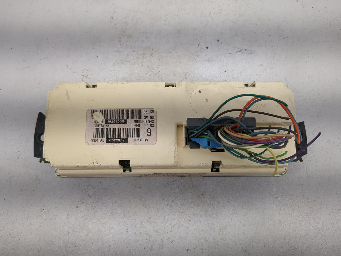 1999 Chevrolet Blazer Climate Control Module Temperature AC/Heater Replacement P/N:16247335 Fits OEM Used Auto Parts - Oemus