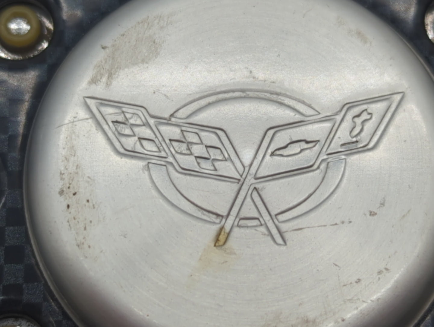 1999 Chevrolet Corvette Rim Wheel Center Cap Black 408451 - Oemusedautoparts1.com