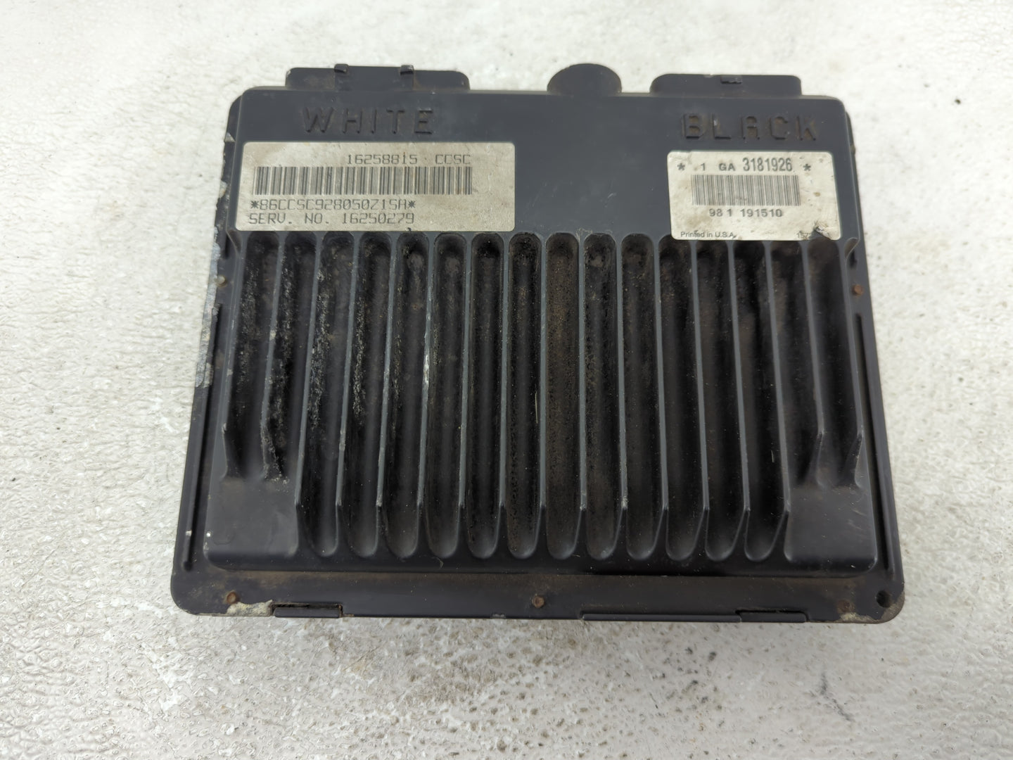 1999-2000 Chevrolet Silverado PCM Engine Control Computer ECU ECM PCU OEM P/N:16250279 Fits Fits 1998 1999 2000 2001 2002 OE