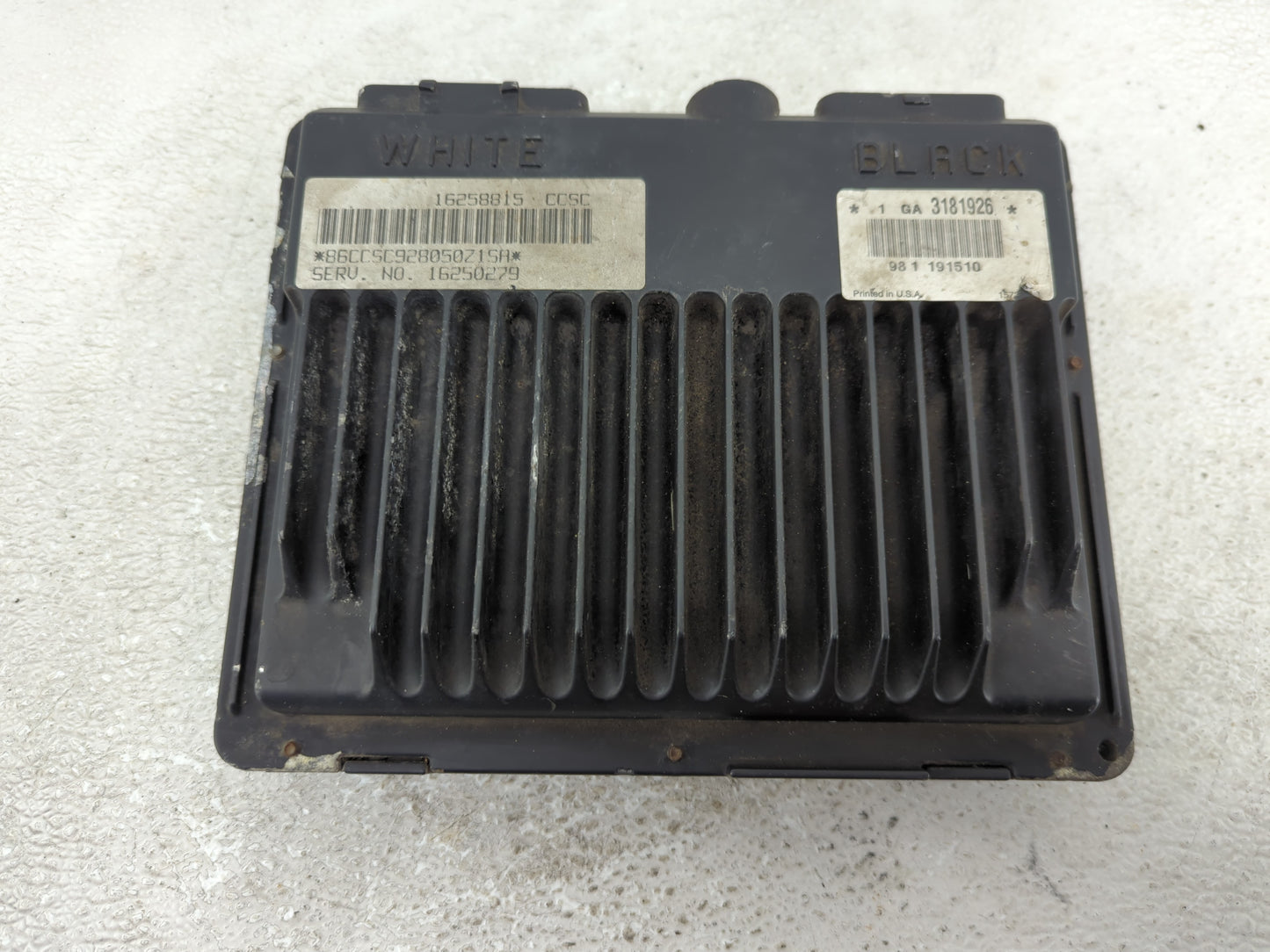 1999-2000 Chevrolet Silverado PCM Engine Control Computer ECU ECM PCU OEM P/N:16250279 Fits Fits 1998 1999 2000 2001 2002 OE