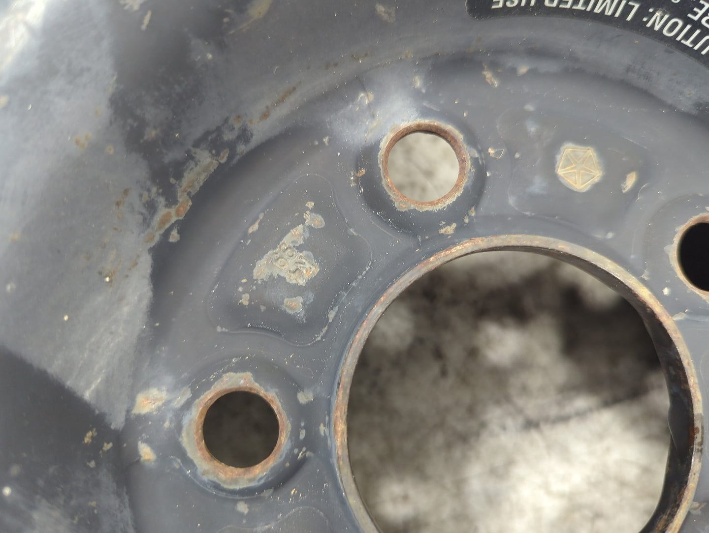 1999 Chrysler Intrepid Spare Donut Tire Wheel Rim Oem - Oemusedautoparts1.com