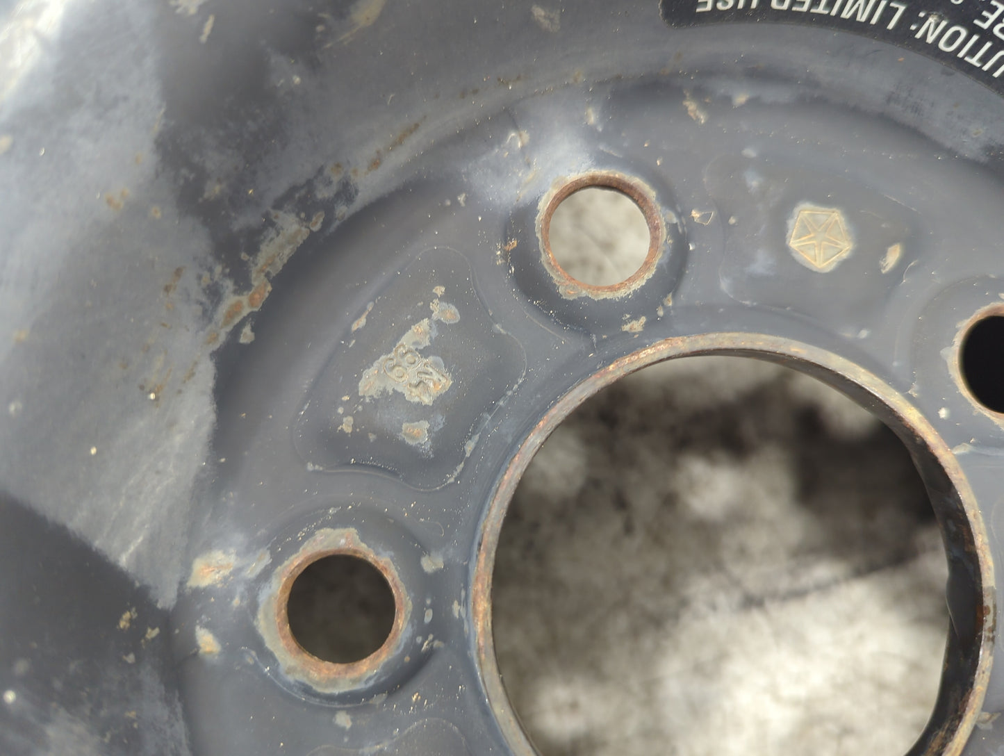 1999 Chrysler Intrepid Spare Donut Tire Wheel Rim Oem - Oemusedautoparts1.com