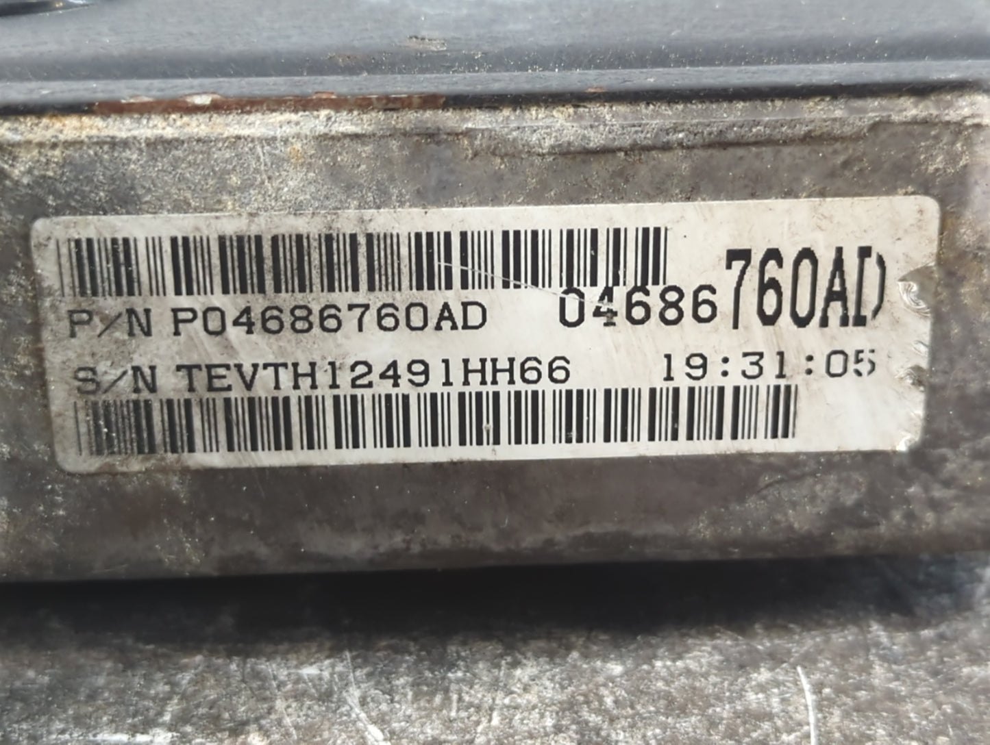 1999-1999 Dodge Caravan Transmission Control Module Tcu Tcm P04686760ad - Oemusedautoparts1.com