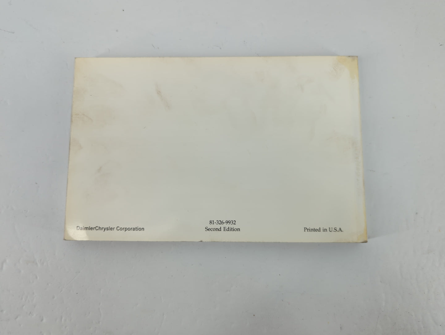 1999 Dodge Dakota Owners Manual Book Guide P/N:81-326-9932 OEM Used Auto Parts - Oemusedautoparts1.com
