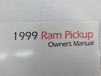 1999 Dodge Ram 1500 Owners Manual Book Guide OEM Used Auto Parts - Oemusedautoparts1.com