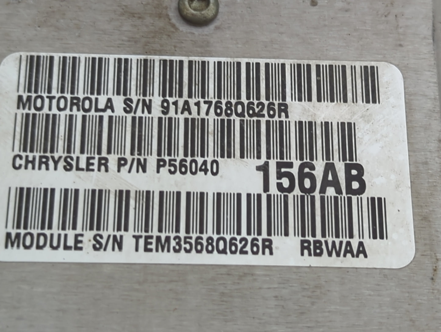 1999 Dodge Ram 2500 PCM Engine Control Computer ECU ECM PCU OEM P/N:P56040156AB Fits OEM Used Auto Parts - Oemusedautoparts1