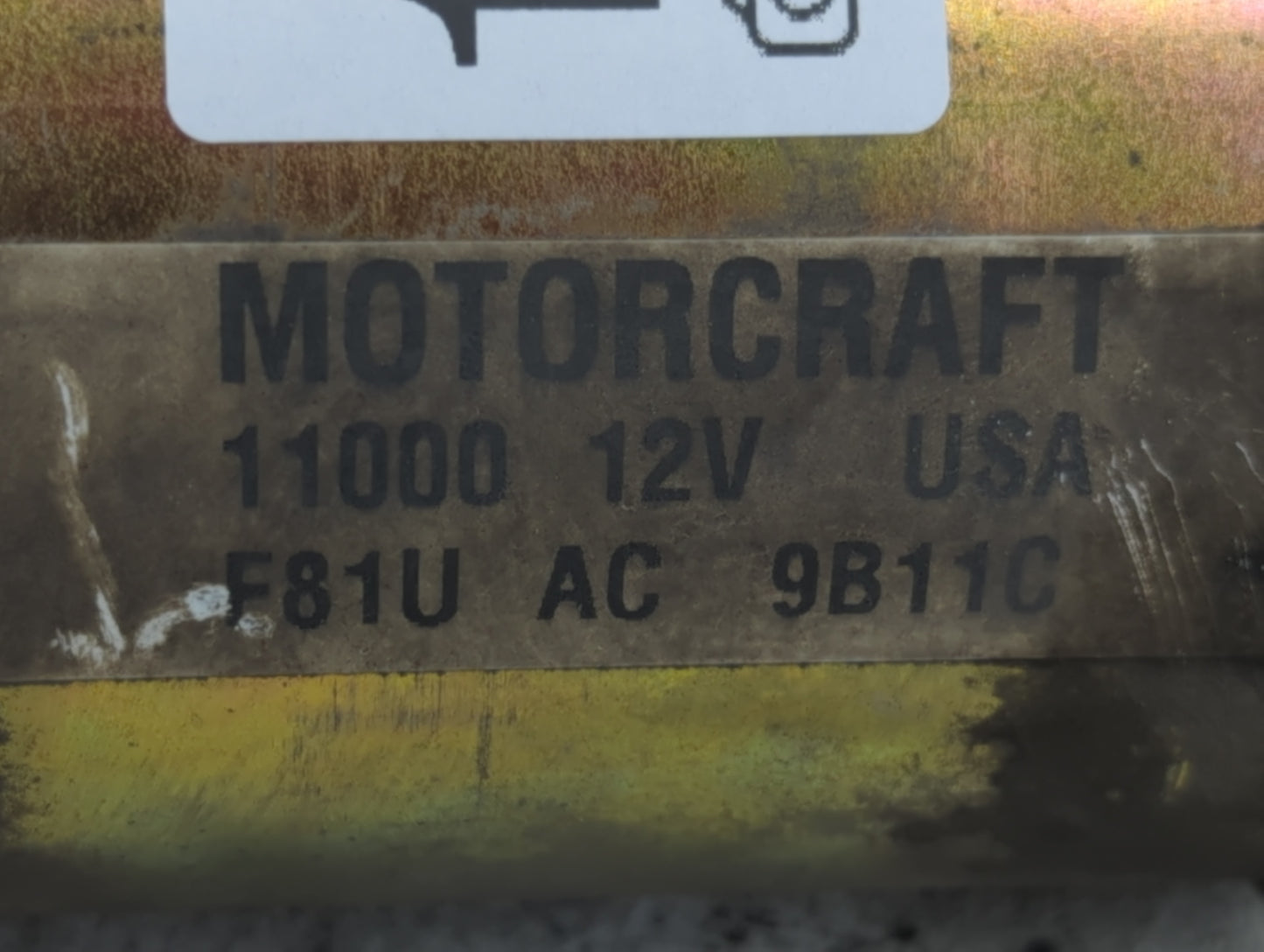 1999-2012 Ford Expedition Car Starter Motor Solenoid OEM P/N:F81U 11000 AC Fits OEM Used Auto Parts - Oemusedautoparts1.com