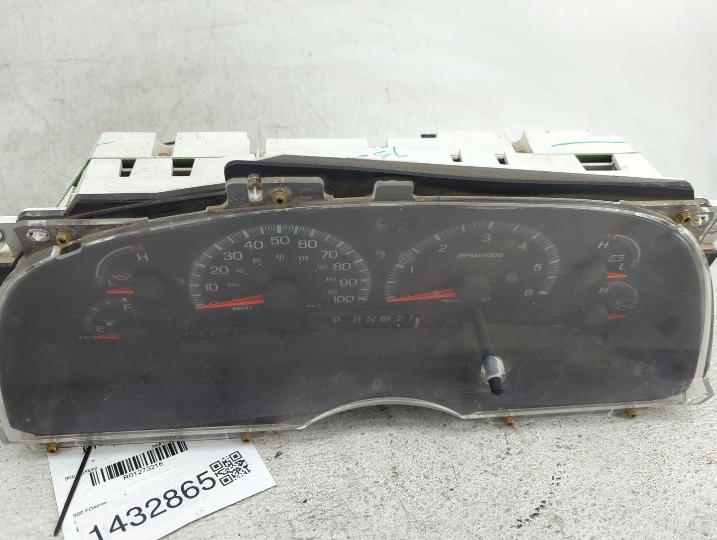 1999 Ford Expedition Instrument Cluster Speedometer Gauges P/N:F65F-10B885-AC Fits OEM Used Auto Parts - Oemusedautoparts1.c