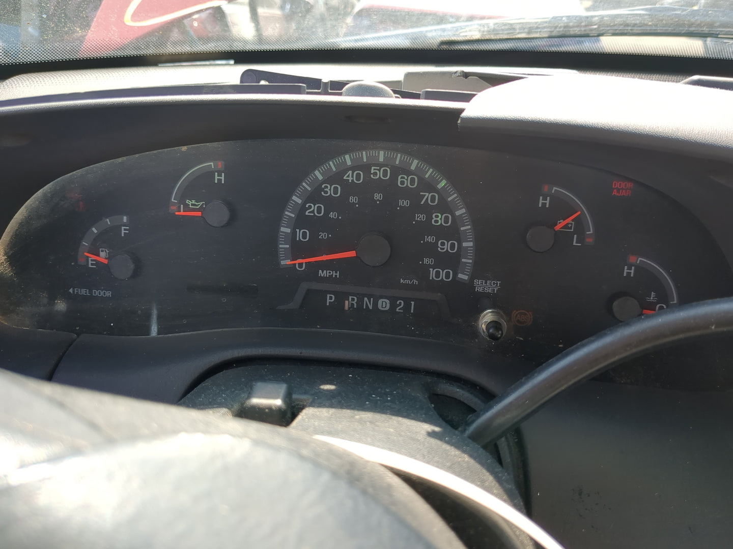 1999 Ford F-150 Instrument Cluster Speedometer Gauges Miles:123K Fits OEM Used Auto Parts - Oemusedautoparts1.com