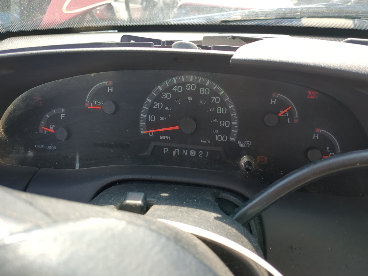 1999 Ford F-150 Instrument Cluster Speedometer Gauges Miles:123K Fits OEM Used Auto Parts - Oemusedautoparts1.com