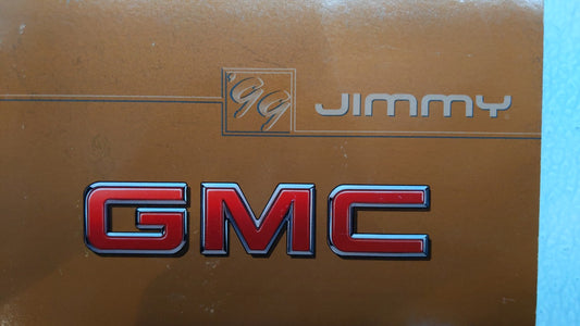 1999 Gmc Jimmy Owners Manual Book Guide OEM Used Auto Parts