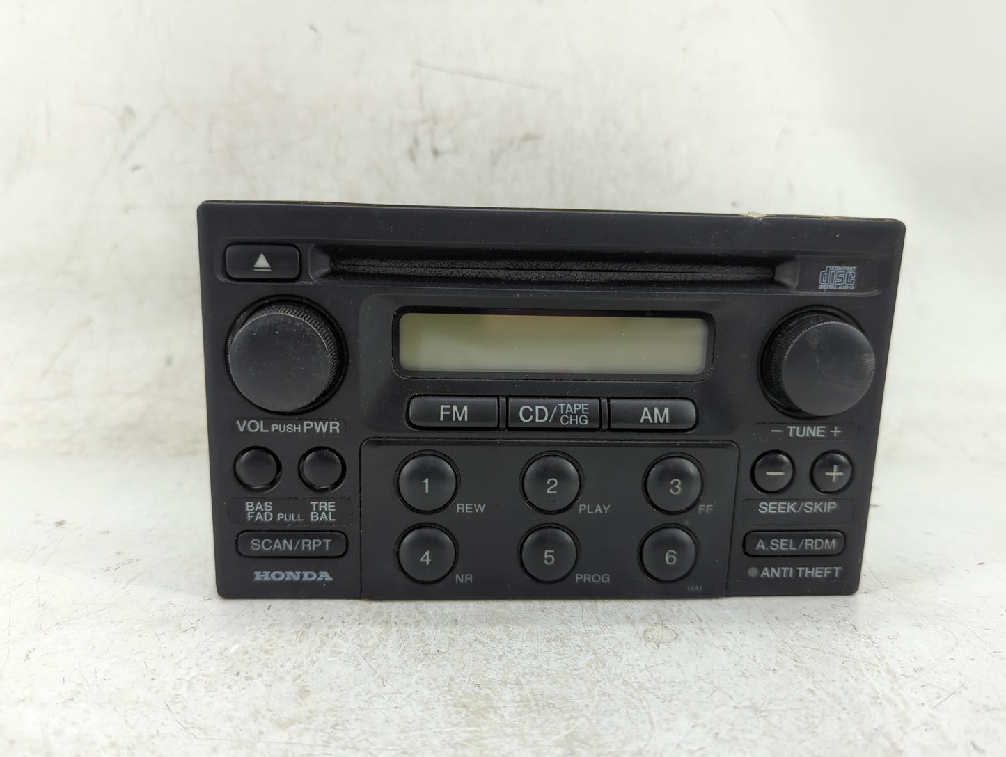 1998-2000 Honda Accord Radio AM FM Cd Player Receiver Replacement P/N:39100-S84-A210 Fits Fits 1998 1999 2000 OEM Used Auto 