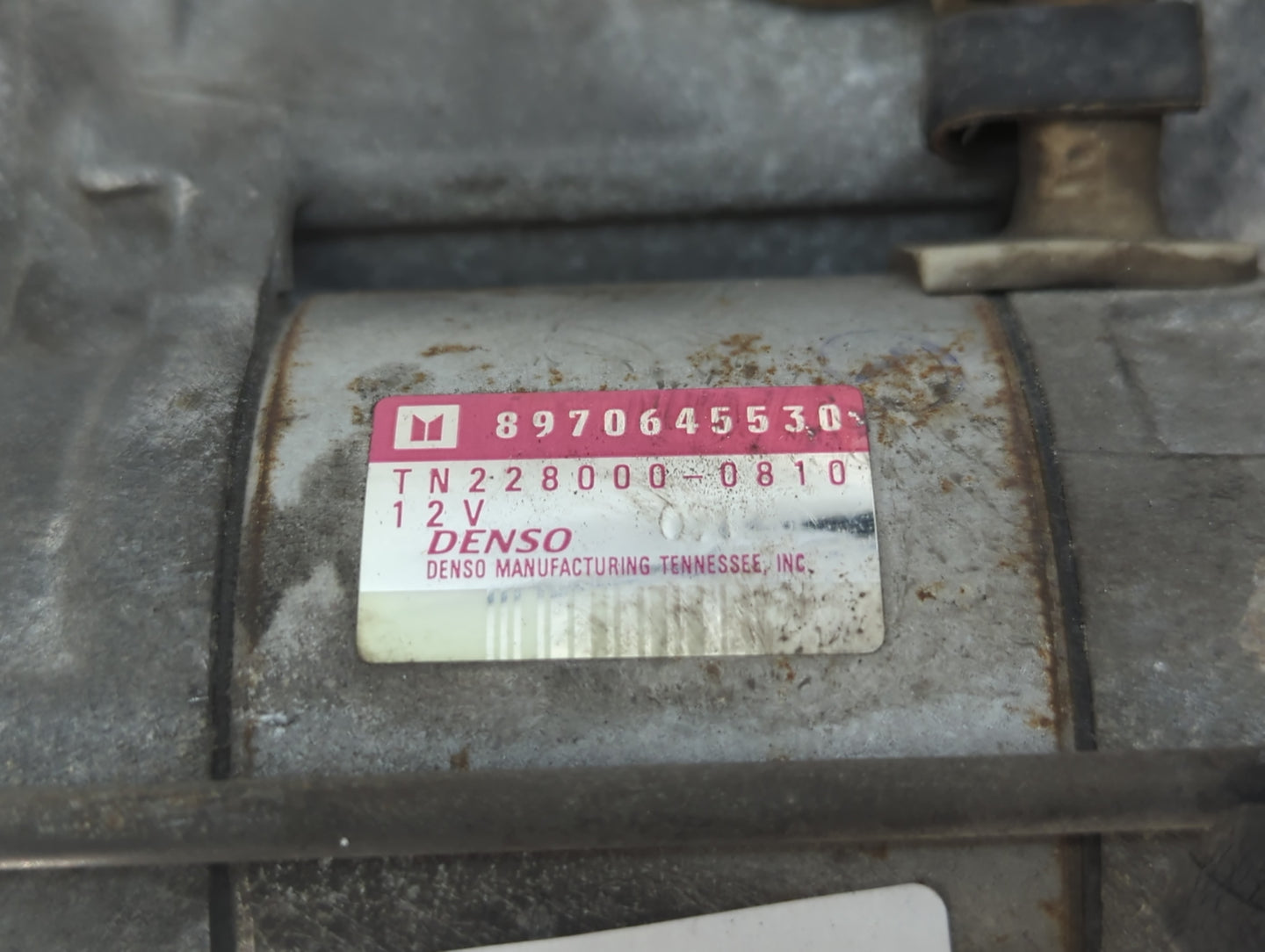 1993-2004 Isuzu Rodeo Car Starter Motor Solenoid OEM P/N:TN228000-0810 8970645530 Fits OEM Used Auto Parts - Oemusedautopart