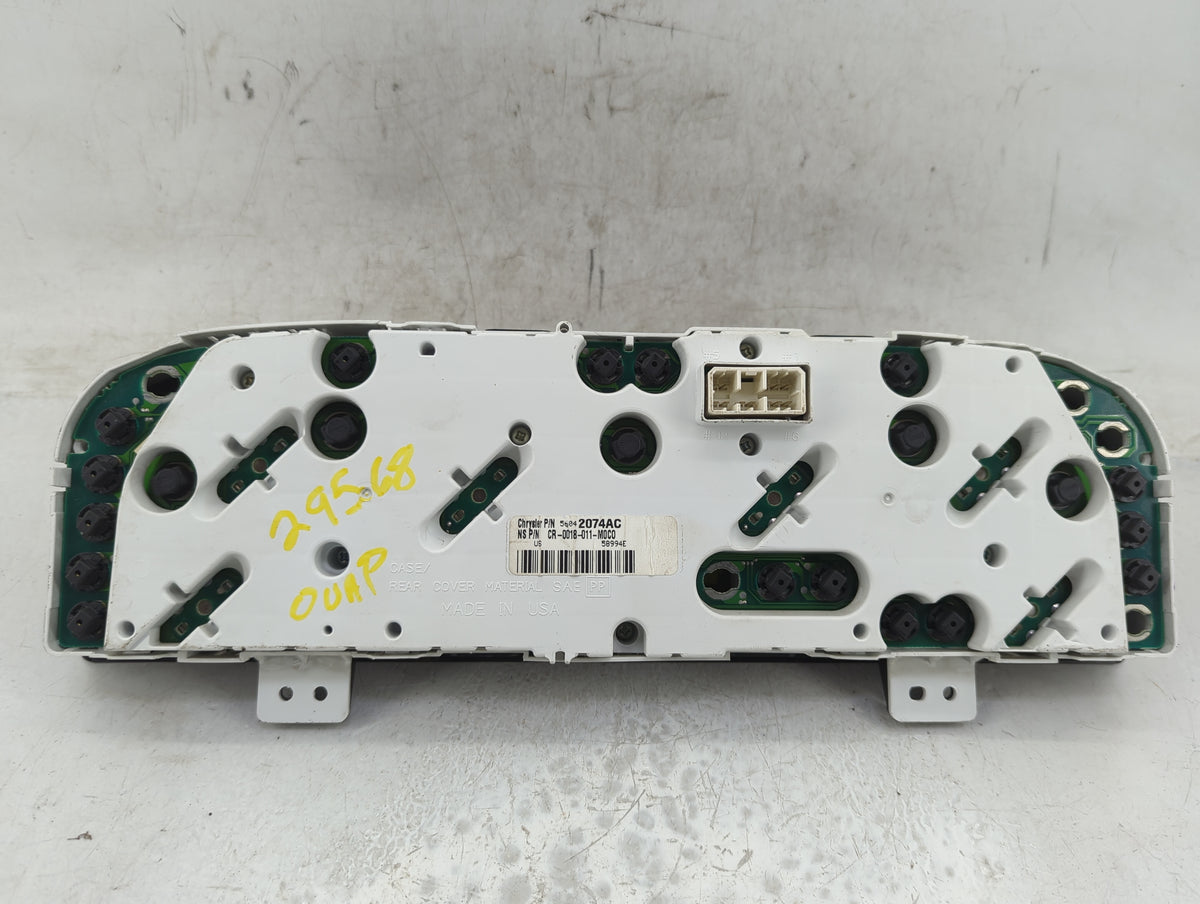 1999 Jeep Grand Cherokee Instrument Cluster Speedometer Gauges P/N:56042074AC Miles:182K Fits OEM Used Auto Parts - Oemuseda