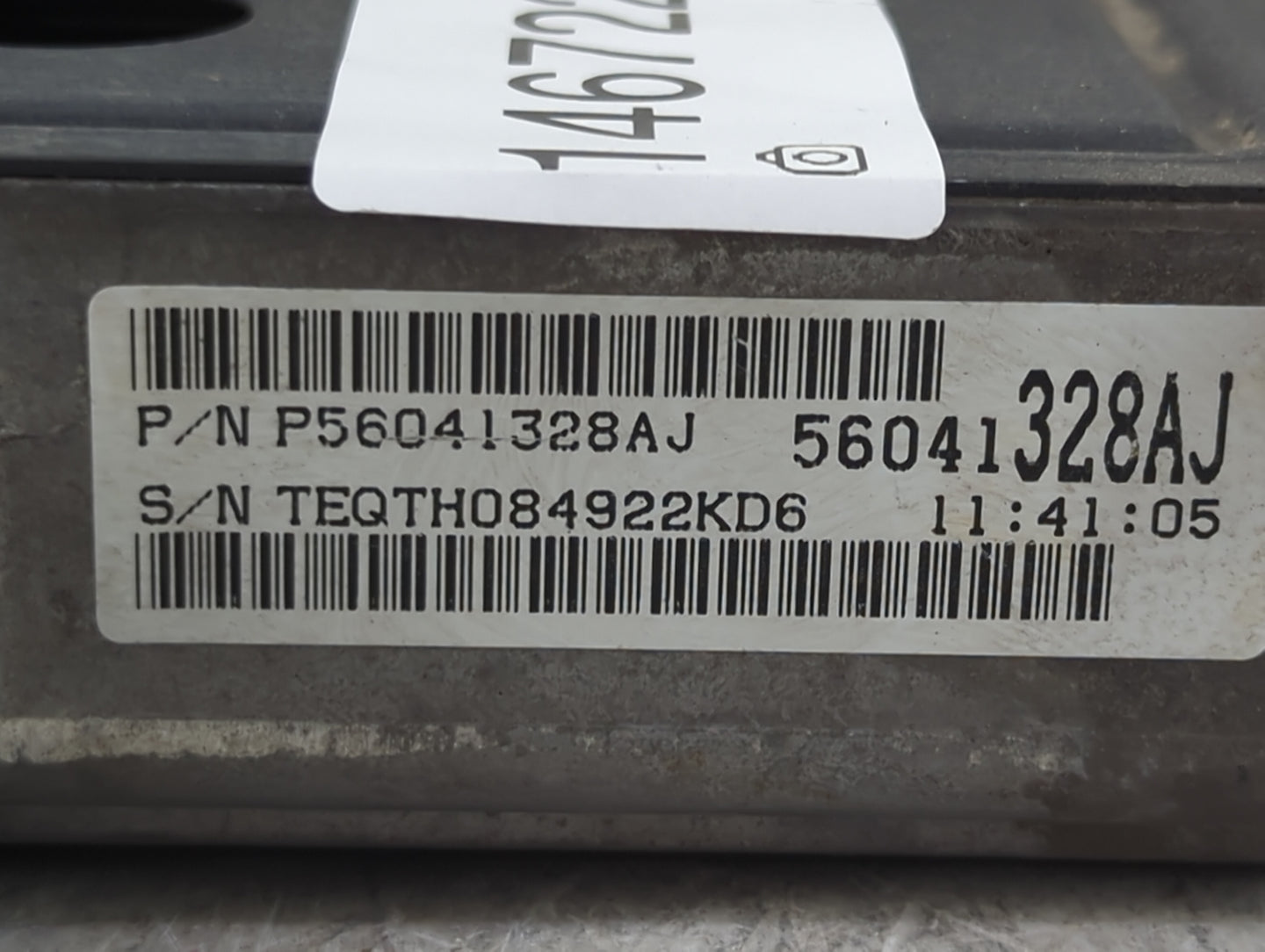 1999 Jeep Grand Cherokee PCM Engine Control Computer ECU ECM PCU OEM P/N:P56041328AJ 56041328AJ, 05019701AA Fits OEM Used Au