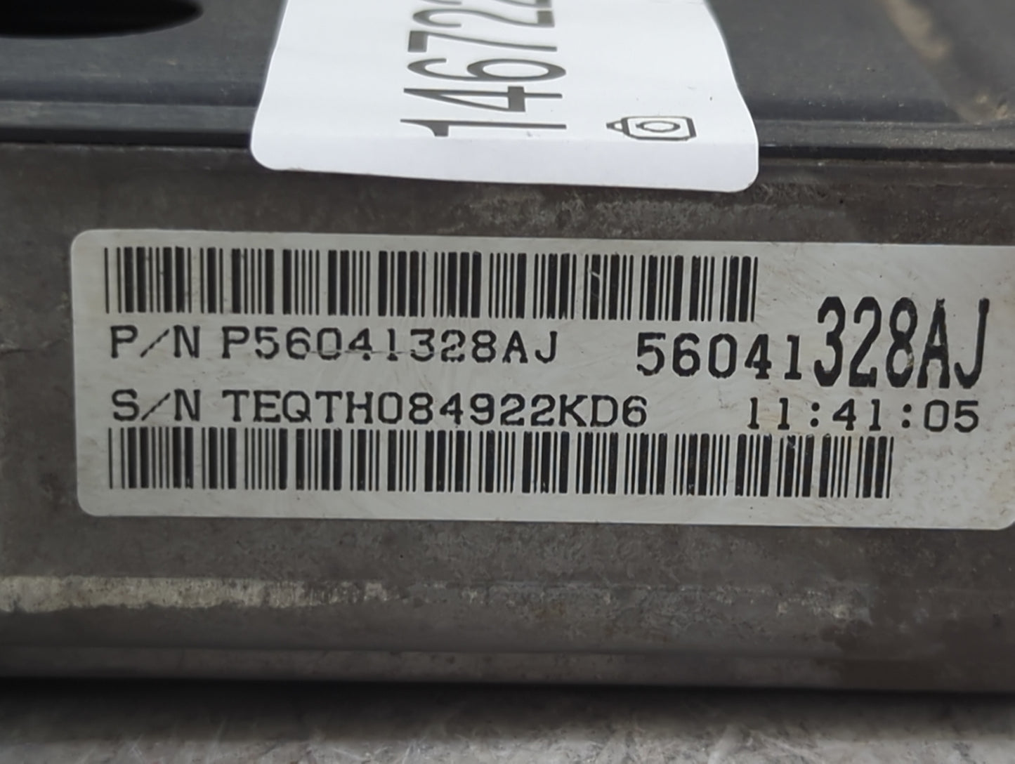 1999 Jeep Grand Cherokee PCM Engine Control Computer ECU ECM PCU OEM P/N:P56041328AJ 56041328AJ, 05019701AA Fits OEM Used Au