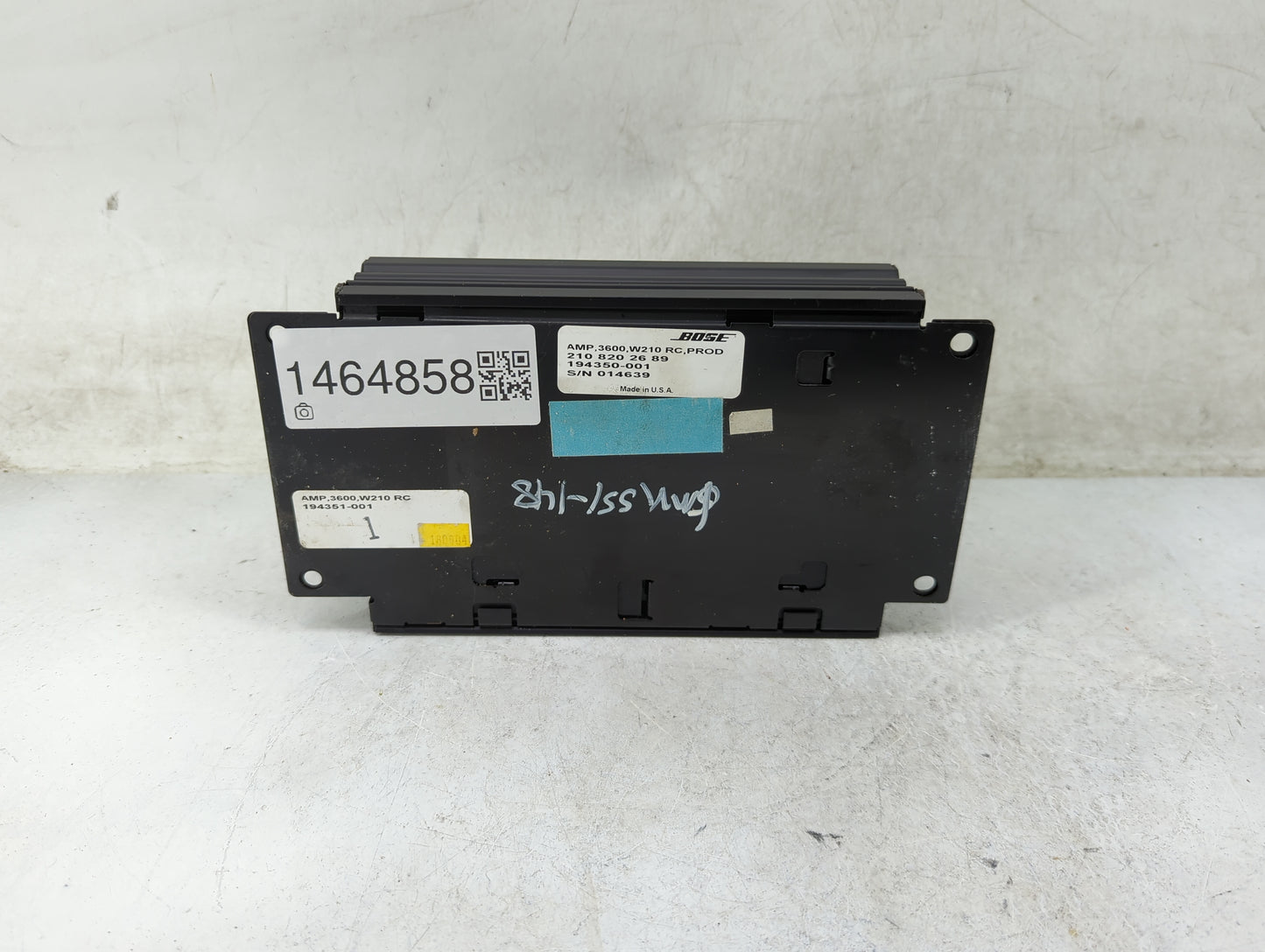 1999 Mercedes-benz E-class Radio Speaker Amplifier - Oemusedautoparts1.com