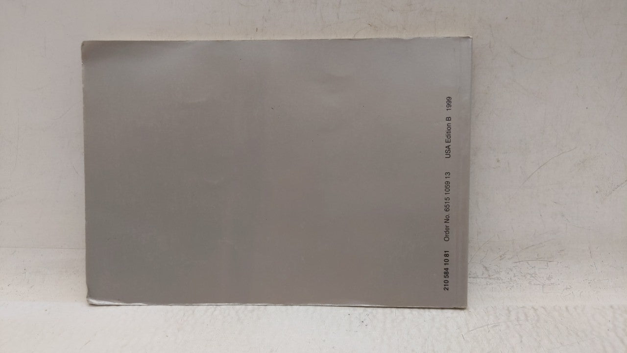 1999 Mercedes-Benz E300 Owners Manual Book Guide OEM Used Auto Parts - Oemusedautoparts1.com