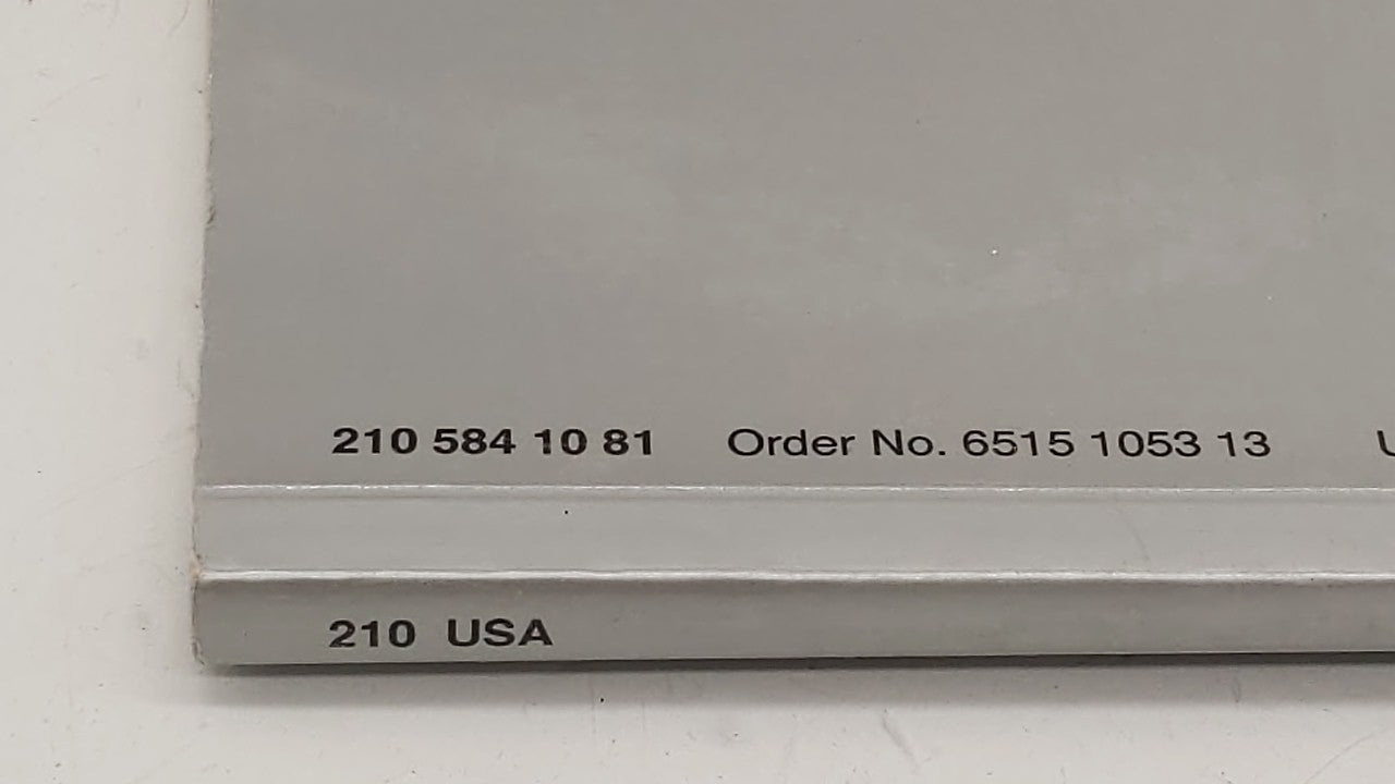 1999 Mercedes-Benz E300 Owners Manual Book Guide OEM Used Auto Parts - Oemusedautoparts1.com