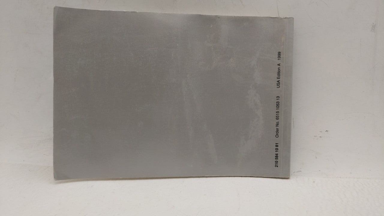 1999 Mercedes-Benz E300 Owners Manual Book Guide OEM Used Auto Parts - Oemusedautoparts1.com