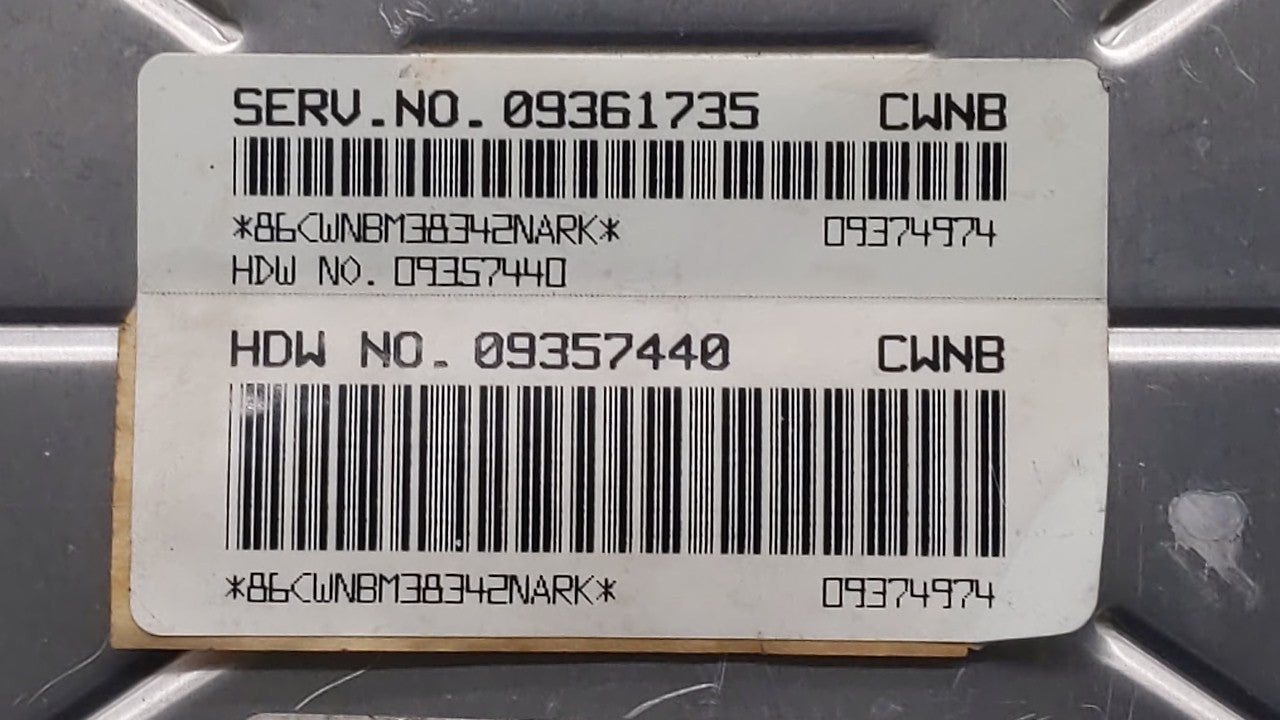 1999 Mercury Montego PCM Engine Control Computer ECU ECM PCU OEM P/N:09357440 09361735 Fits OEM Used Auto Parts - Oemusedaut