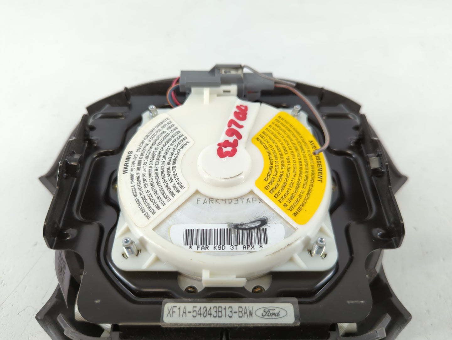 1999 Mercury Sable Air Bag Driver Left Steering Wheel Mounted P/N:XF1A-54043B13-BAE Fits OEM Used Auto Parts - Oemusedautopa