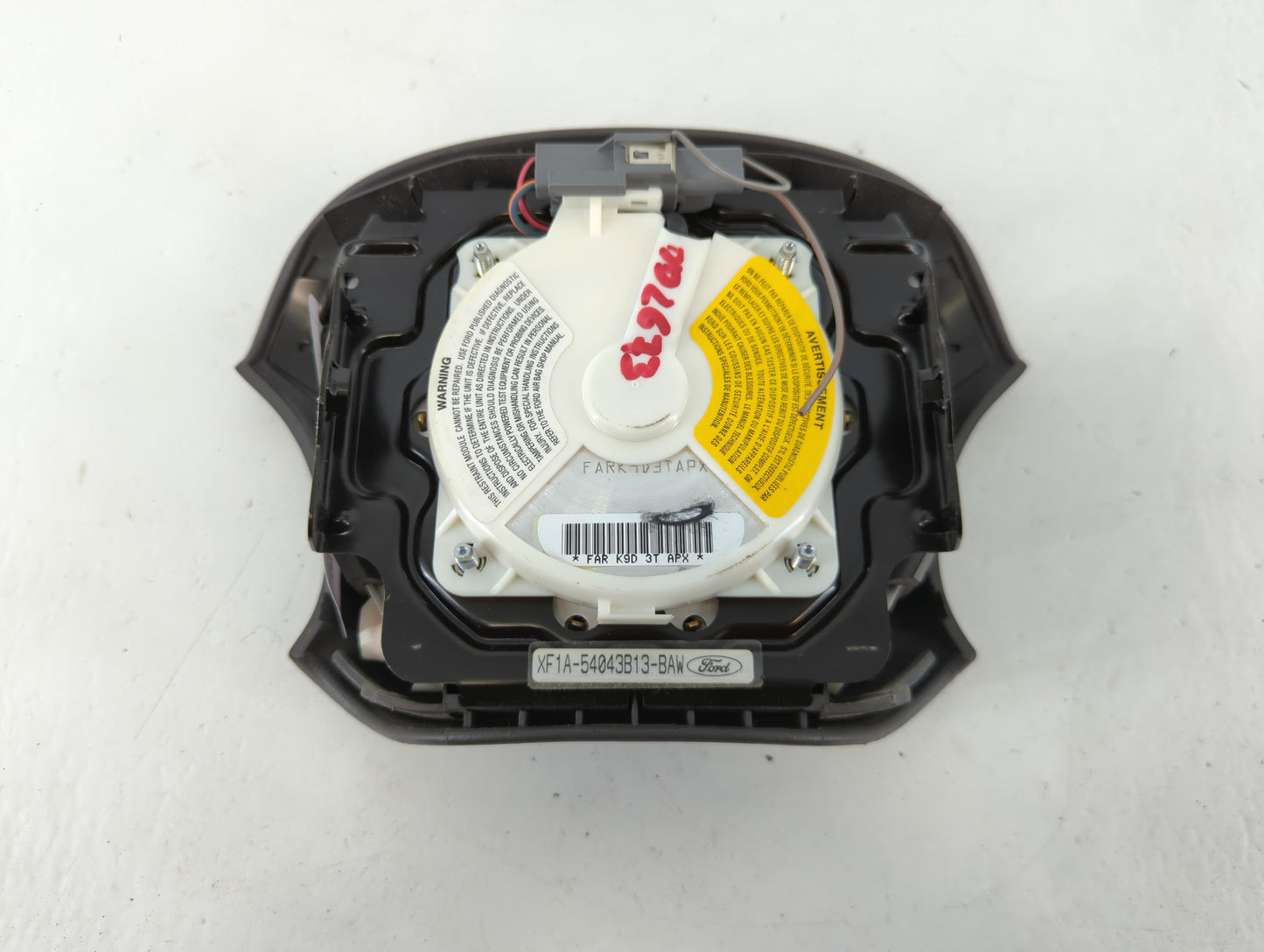 1999 Mercury Sable Air Bag Driver Left Steering Wheel Mounted P/N:XF1A-54043B13-BAE Fits OEM Used Auto Parts - Oemusedautopa