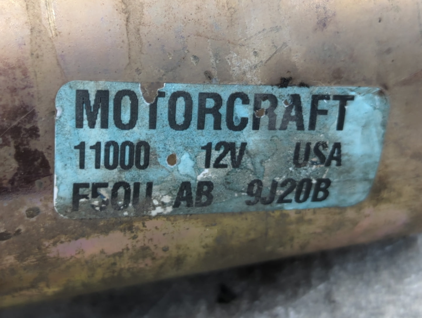 1998-1999 Mercury Sable Car Starter Motor Solenoid OEM P/N:F50U 11000 AB Fits Fits 1998 1999 OEM Used Auto Parts - Oemusedau