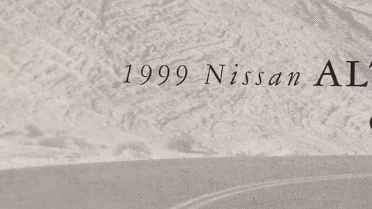 1999 Nissan Altima Owners Manual Book Guide P/N:OM9E-0L30U3 OEM Used Auto Parts