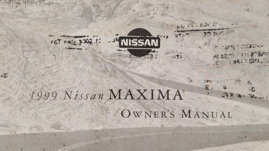 1999 Nissan Maxima Owners Manual Book Guide P/N:OM9E-0A32U0 OEM Used Auto Parts