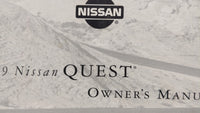 1999 Nissan Quest Owners Manual Book Guide OEM Used Auto Parts - Oemusedautoparts1.com